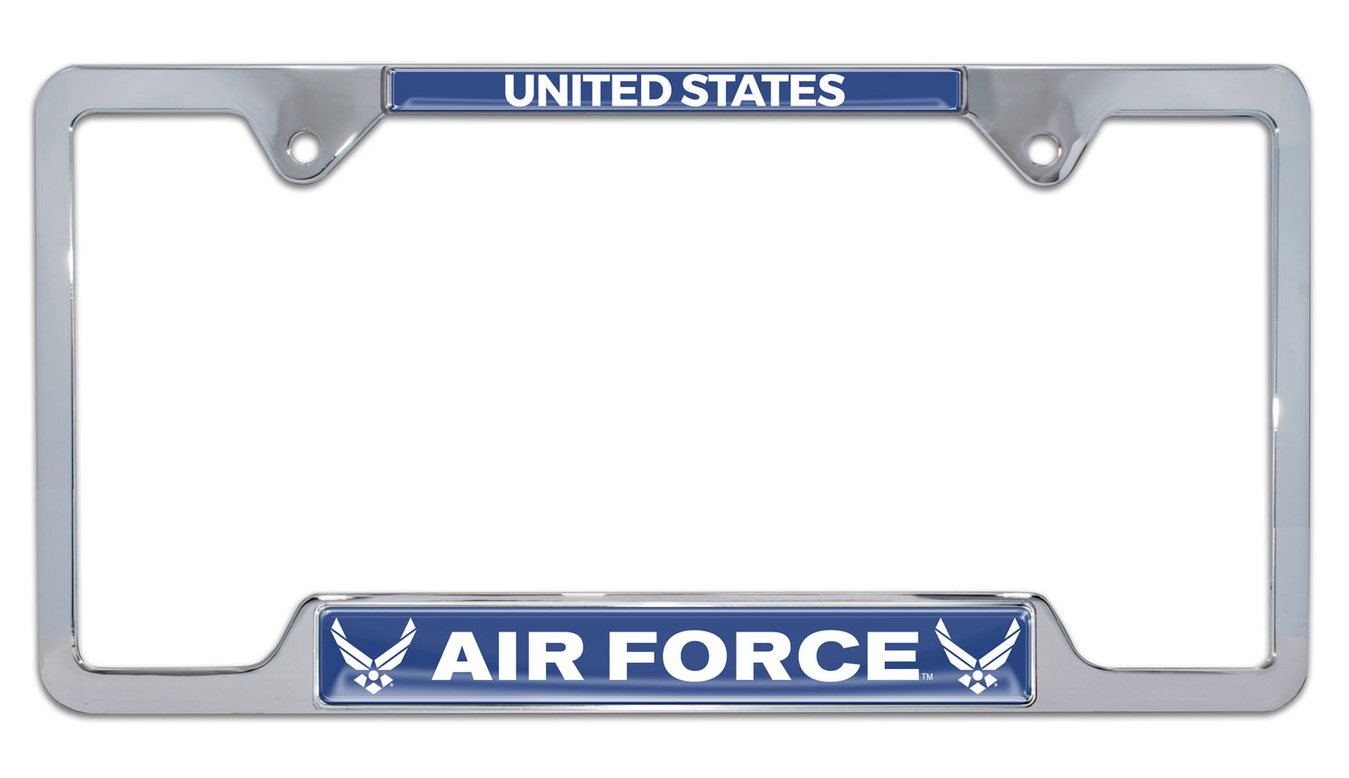 Custom Made of Chrome Plated Metal AIR FORCE VETERAN License Plate Frame