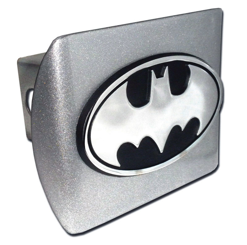 Elektroplate Batman Oval Black Plastic Hitch Cover 