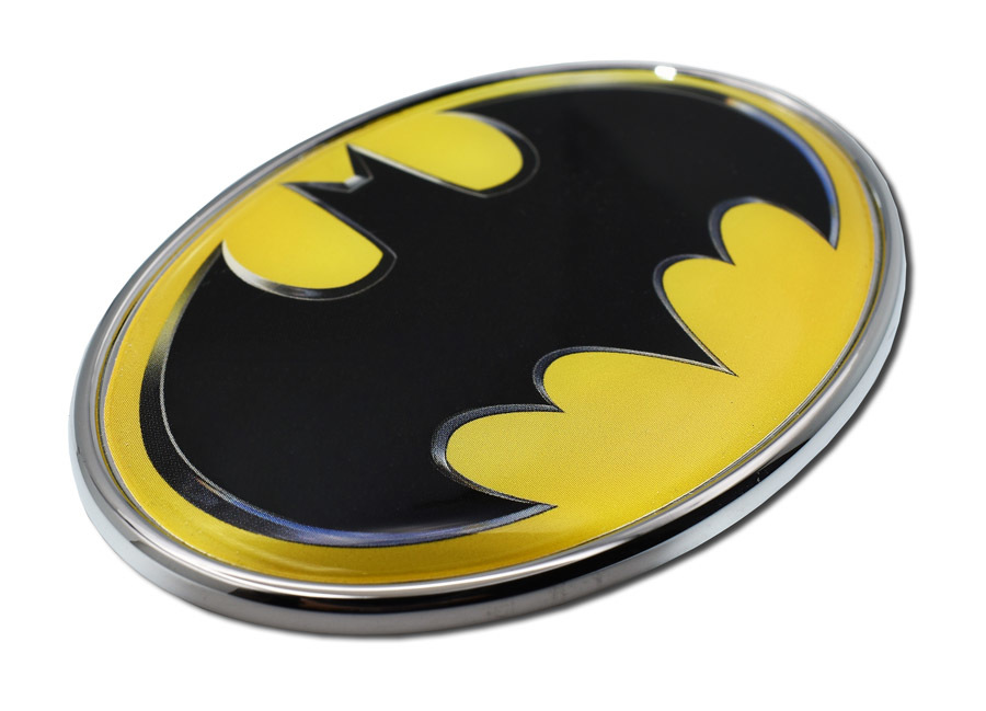 Batman Yellow Color Metal Car Emblem 
