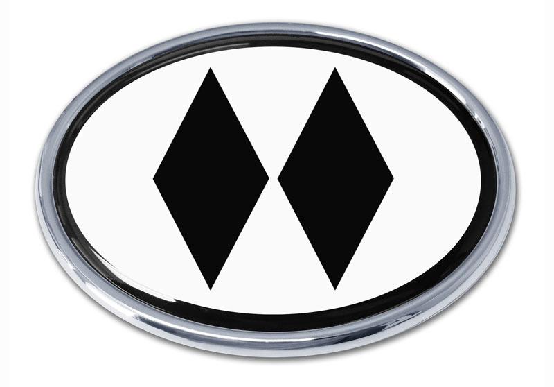 Chrome Metal Domed Emblem