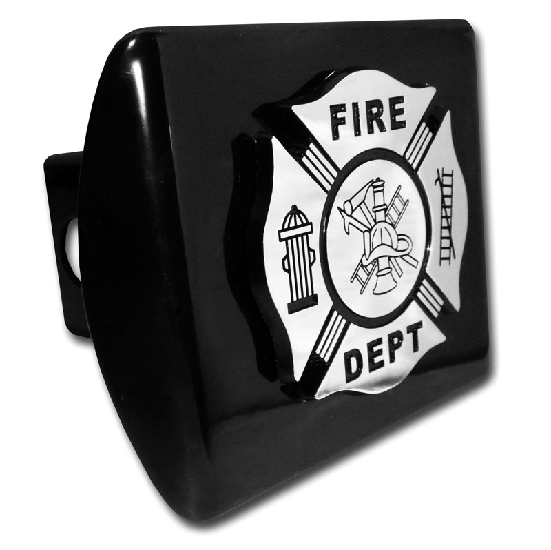 Firefighter Black Hitch Cover Elektroplate