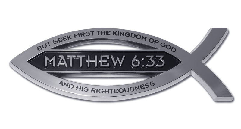 Jesus Christian Fish Car Window Decals & Stickers | Decal Junky