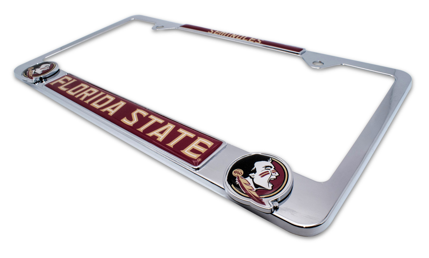 thumbnail image 2 of Florida State Seminoles FSU NCAA Gold Mirrored Laser Cut 2 of 13