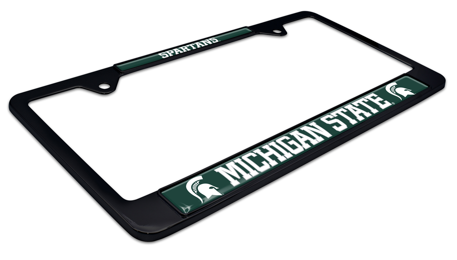 Elektroplate Michigan State Spartans Black License Plate Frame 