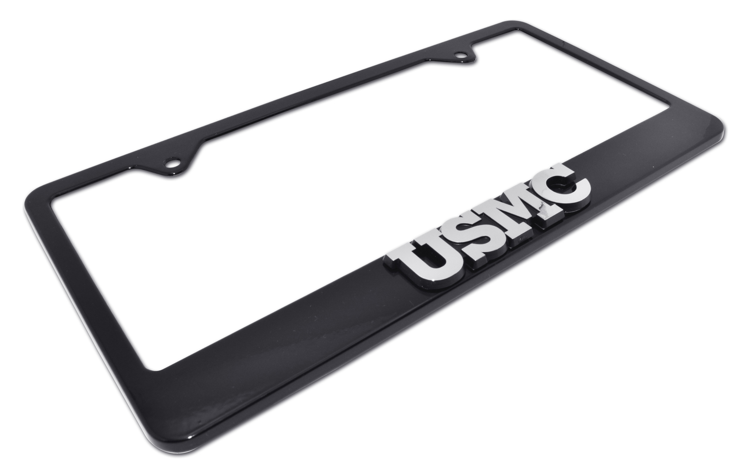 Marines USMC Black License Plate Frame | Elektroplate