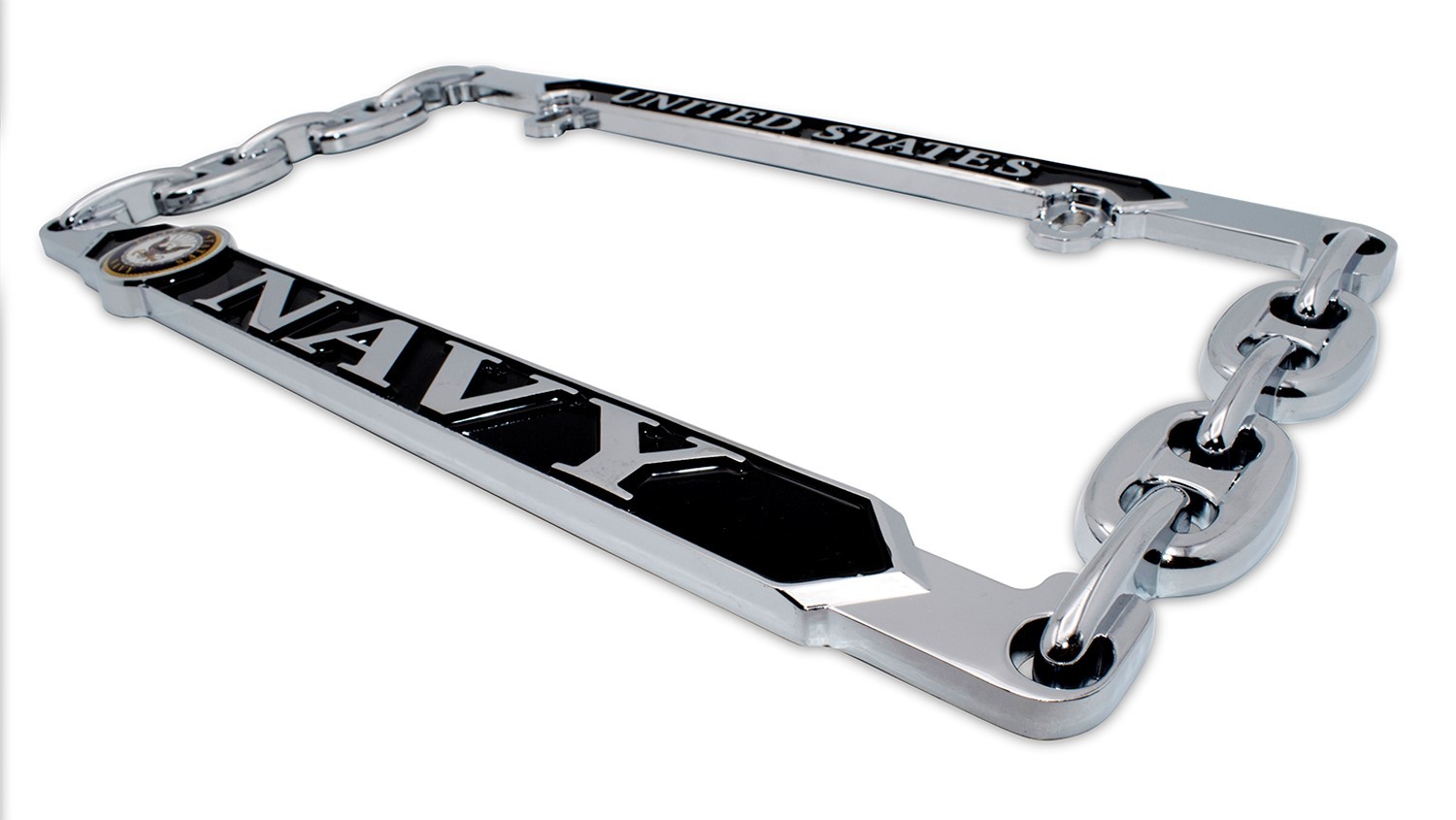 thumbnail image 2 of JR Studio US Army Vietnam Era Veteran Military Veteran Stainless Steel Car Truck License Plate Frame Car Tag Holder 2 of 13