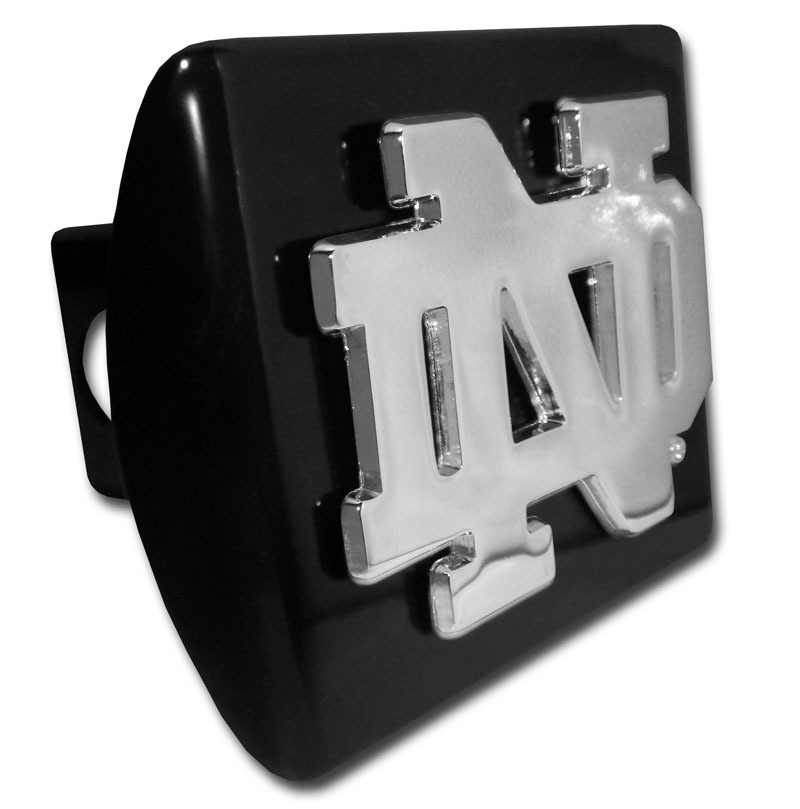 Notre Dame Black Hitch Cover | Elektroplate Notre Dame Trailer Hitch Cover