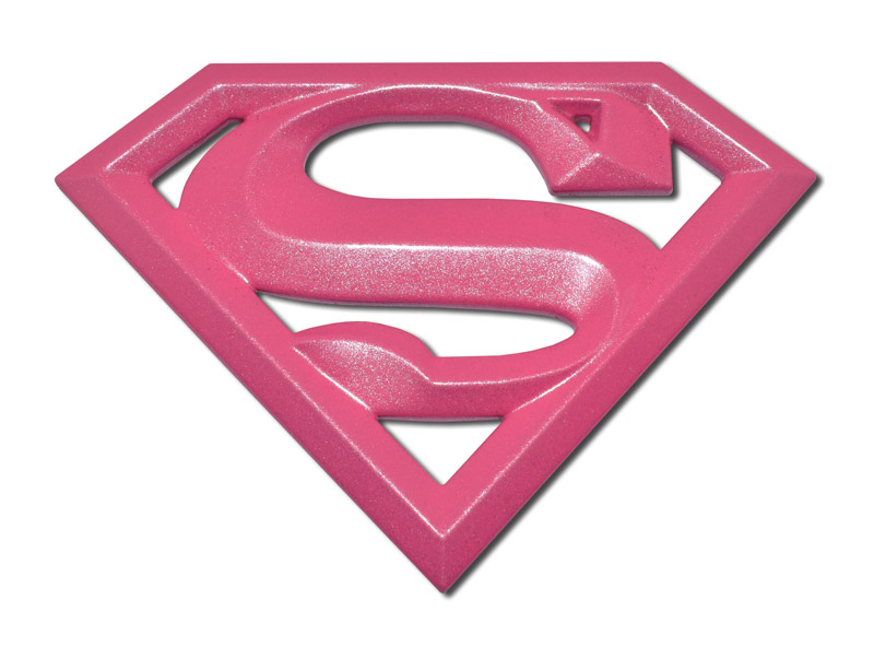 Supergirl Hot Pink Emblem | Elektroplate