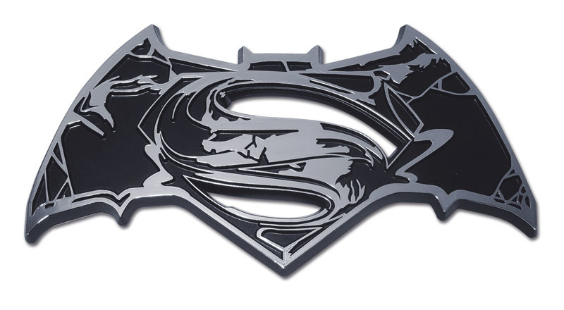 Batman v Superman Distressed Chrome Emblem | Elektroplate