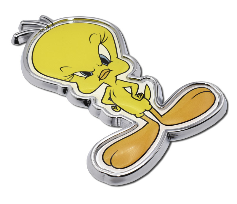 Licensed Warner Bros Looney Tunes Tweety Sticker 3pc Decal Chroma Universal Car 