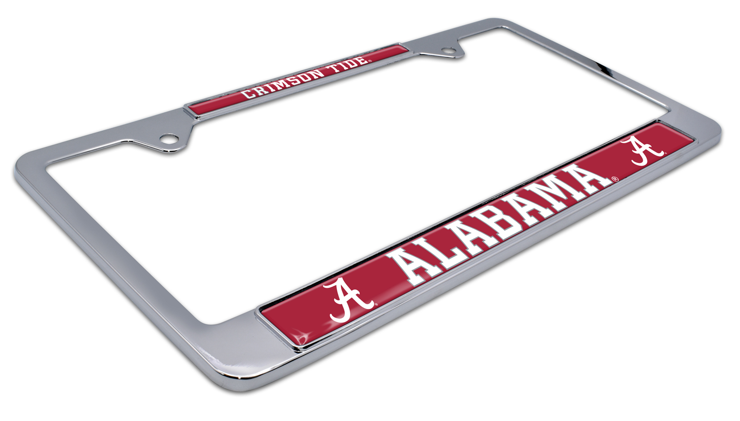 Alabama Crimson Tide Acrylic Inlay Chrome License Plate Frame
