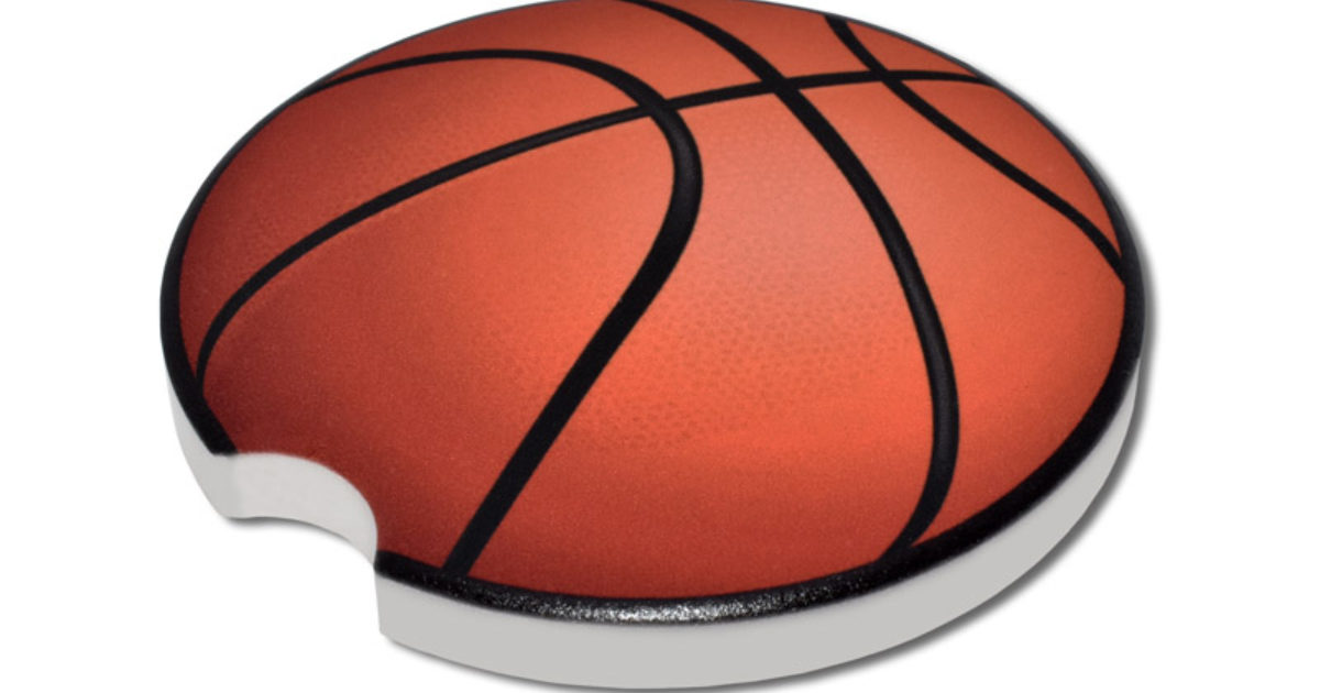 Basketball Car Coaster 2 Pack Elektroplate