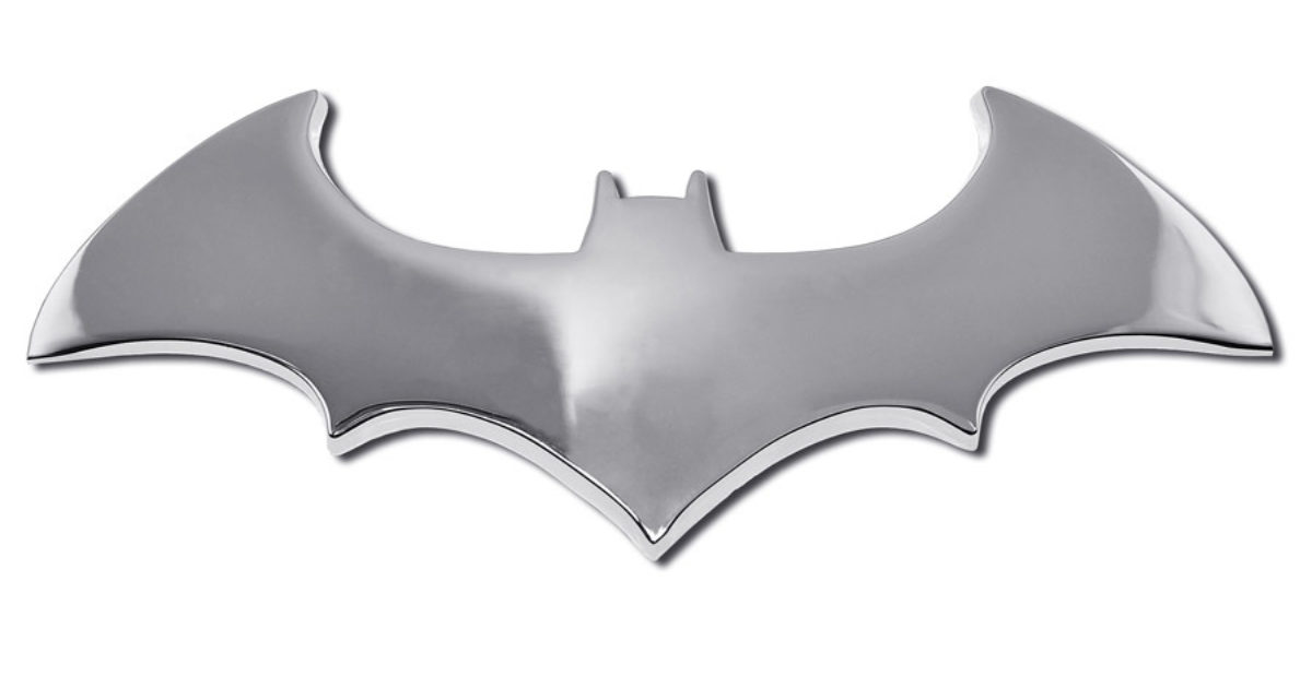Batman Bat Chrome Emblem