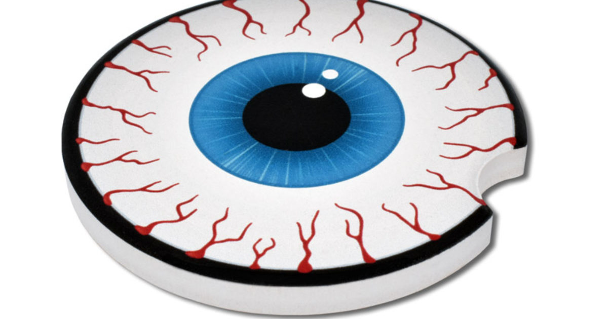 Eyeball Car Coaster - 2 Pack | Elektroplate