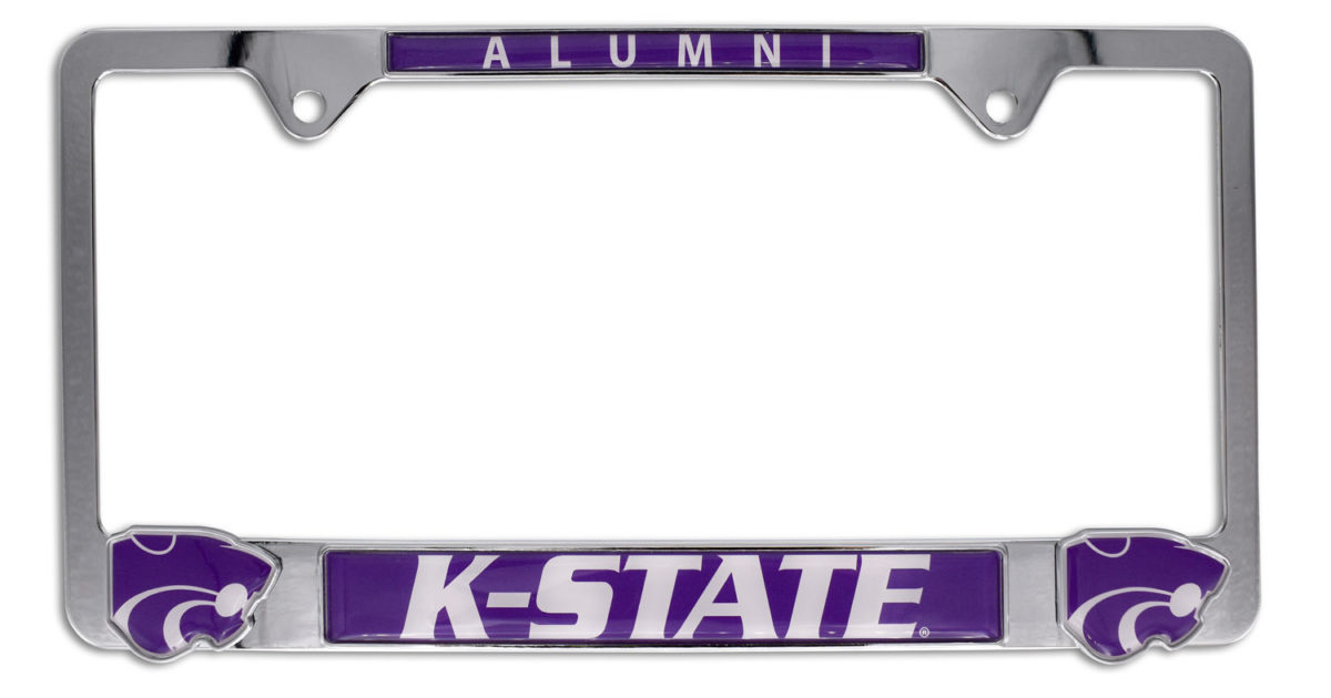 Kansas State 3D Alumni License Plate Frame | Elektroplate