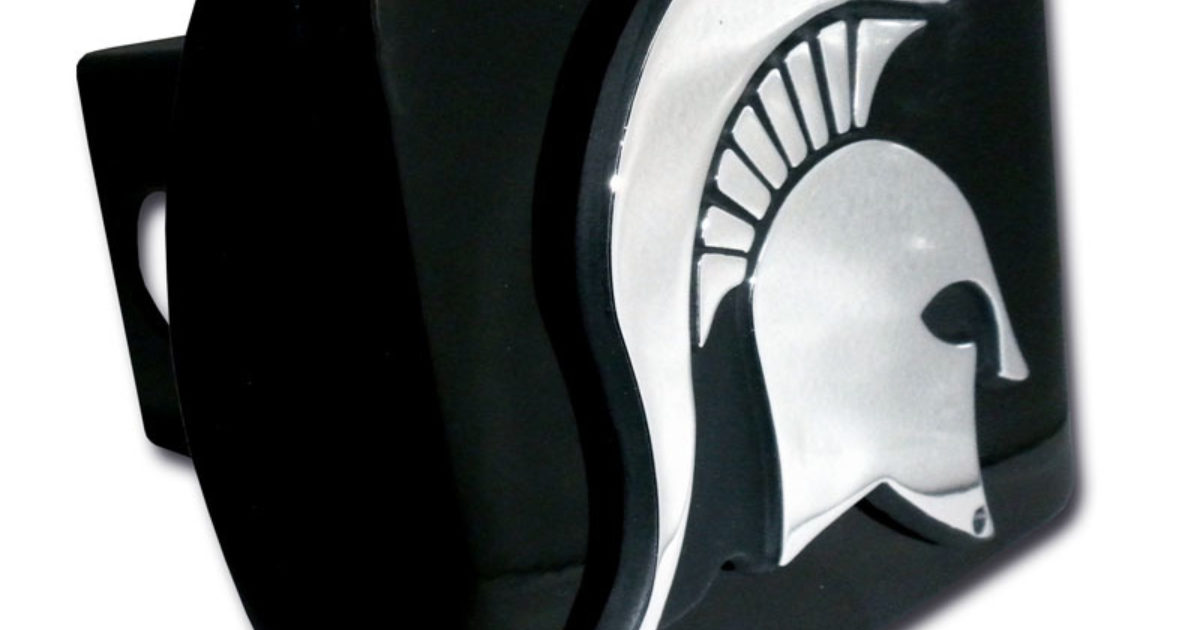 Michigan State University Spartan Head Chrome Emblem