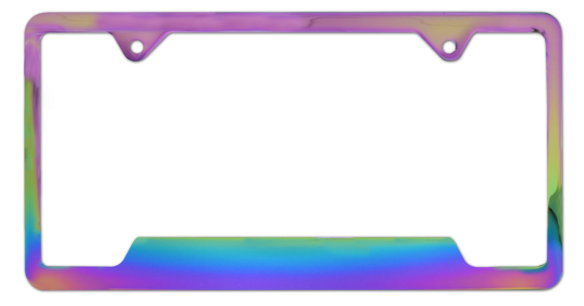 Neon Open License Plate Frame | Elektroplate