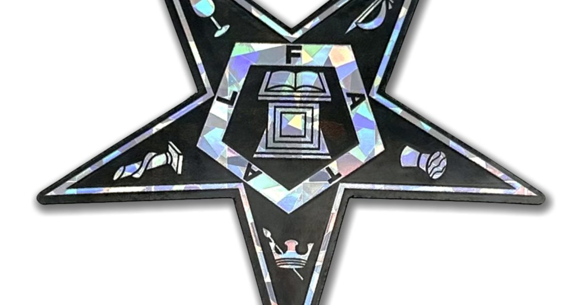 Eastern Star Reflective Decal | Elektroplate