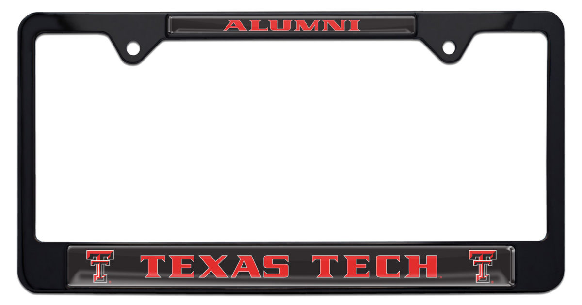 Texas Tech Alumni Black License Plate Frame | Elektroplate