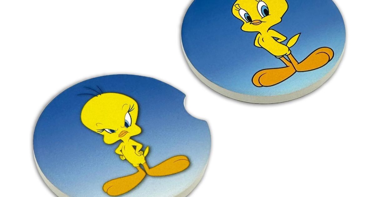 Tweety Bird Car Coasters | Elektroplate