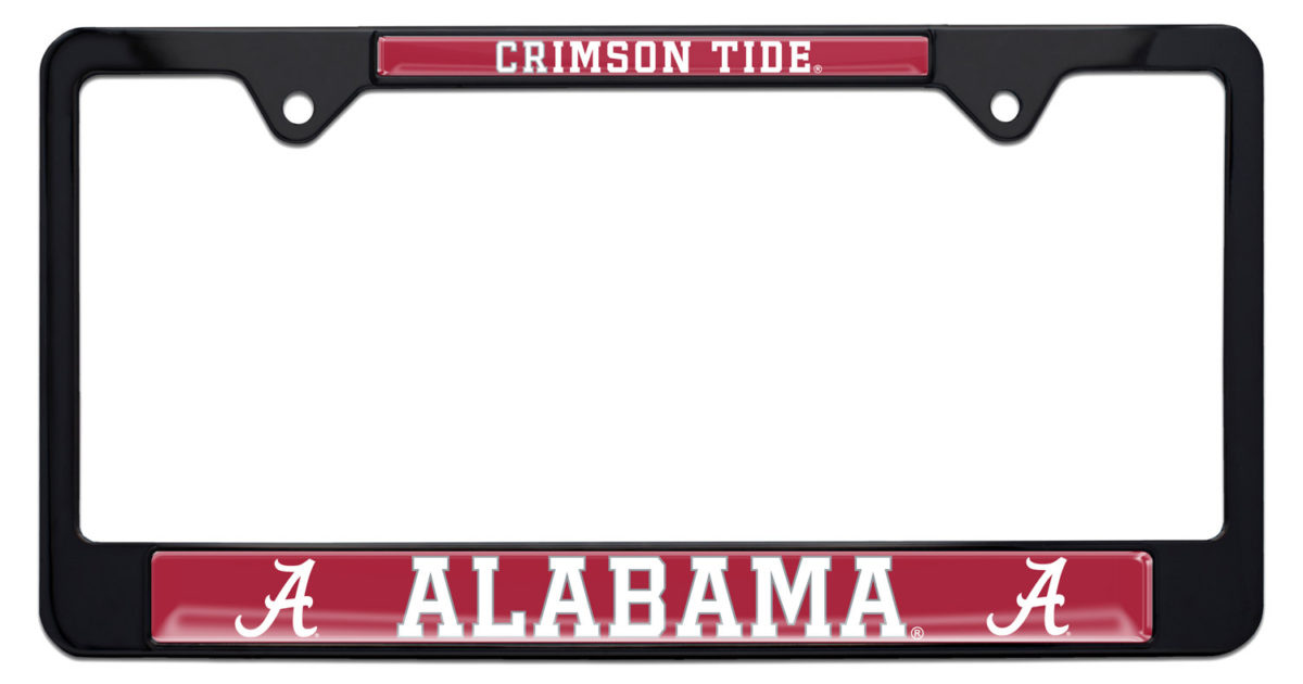 University of Alabama Crimson Tide Black License Plate… | Elektroplate