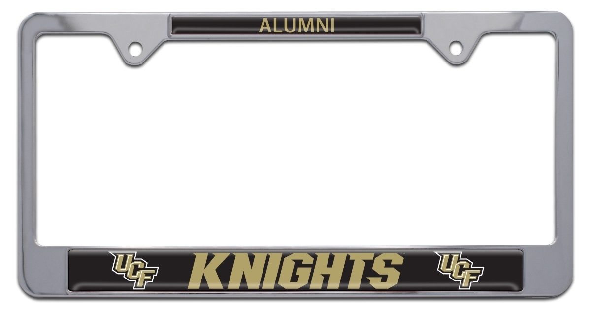 UCF Alumni Chrome License Plate Frame Elektroplate