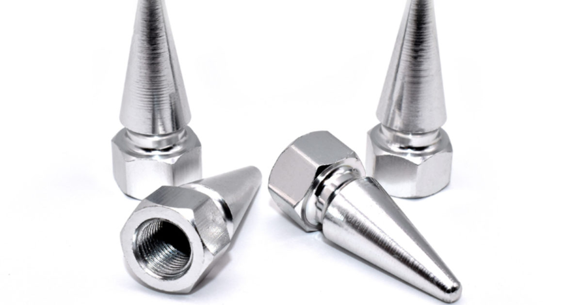 Spike Chrome Valve Caps Elektroplate