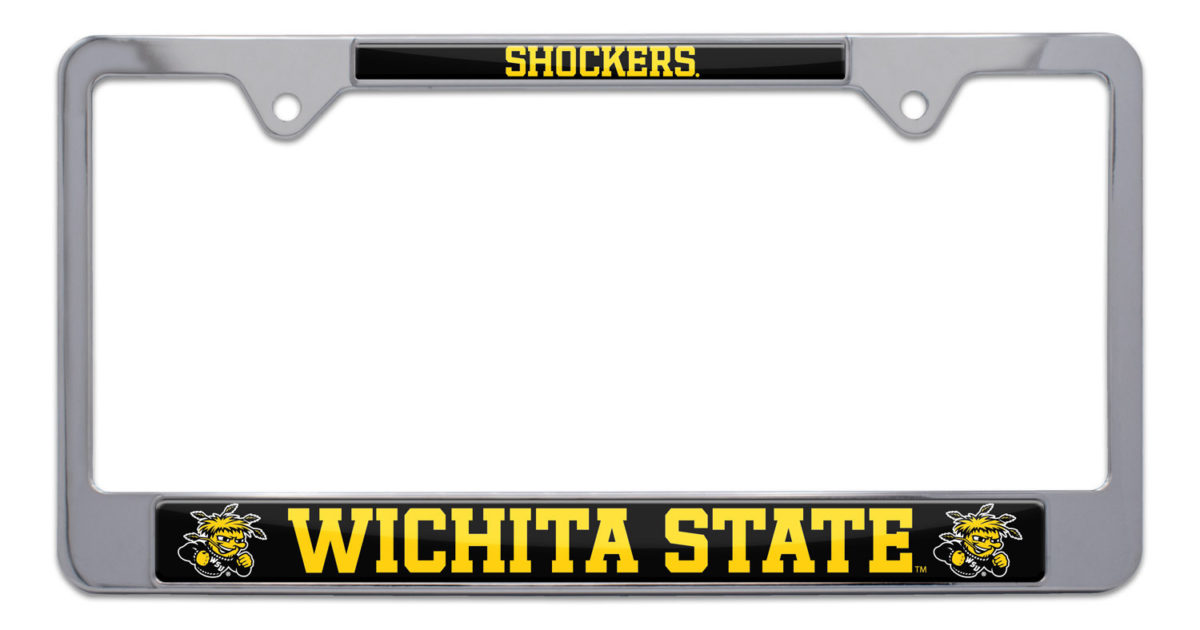 Wichita State Shockers License Plate Frame Elektroplate