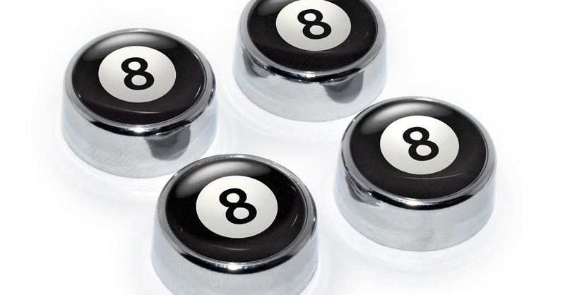 Magic 8 Ball License Plate Frame Screws | Elektroplate