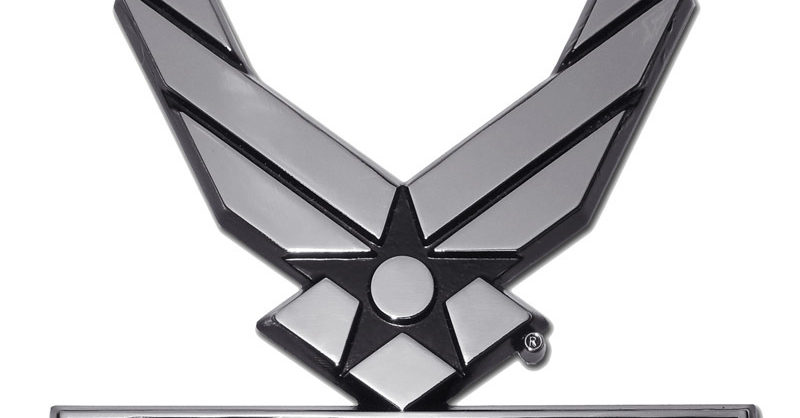 U.S. Air Force Wings Chrome Auto Emblem | Elektroplate