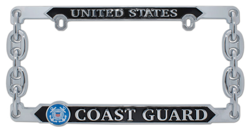 Coast Guard 3D License Plate Frame | Elektroplate