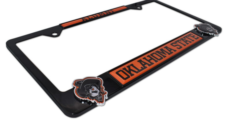 Targa Frontale In Acciaio Oklahoma Sooners - Emblema Squadra NFL 3D
