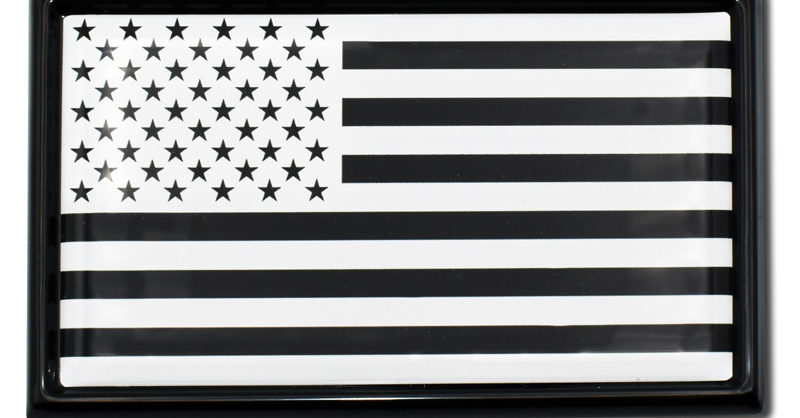 Inverted USA Flag Emblem | Elektroplate