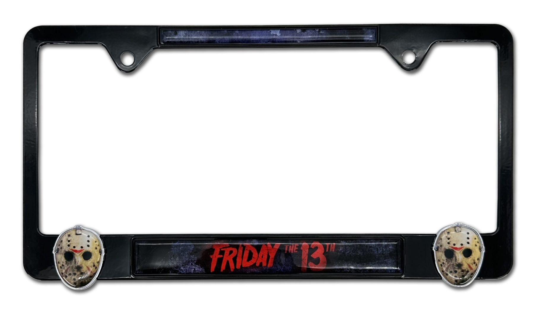 3D RAM Letter Stainless Steel License Plate Frame – Black Finished