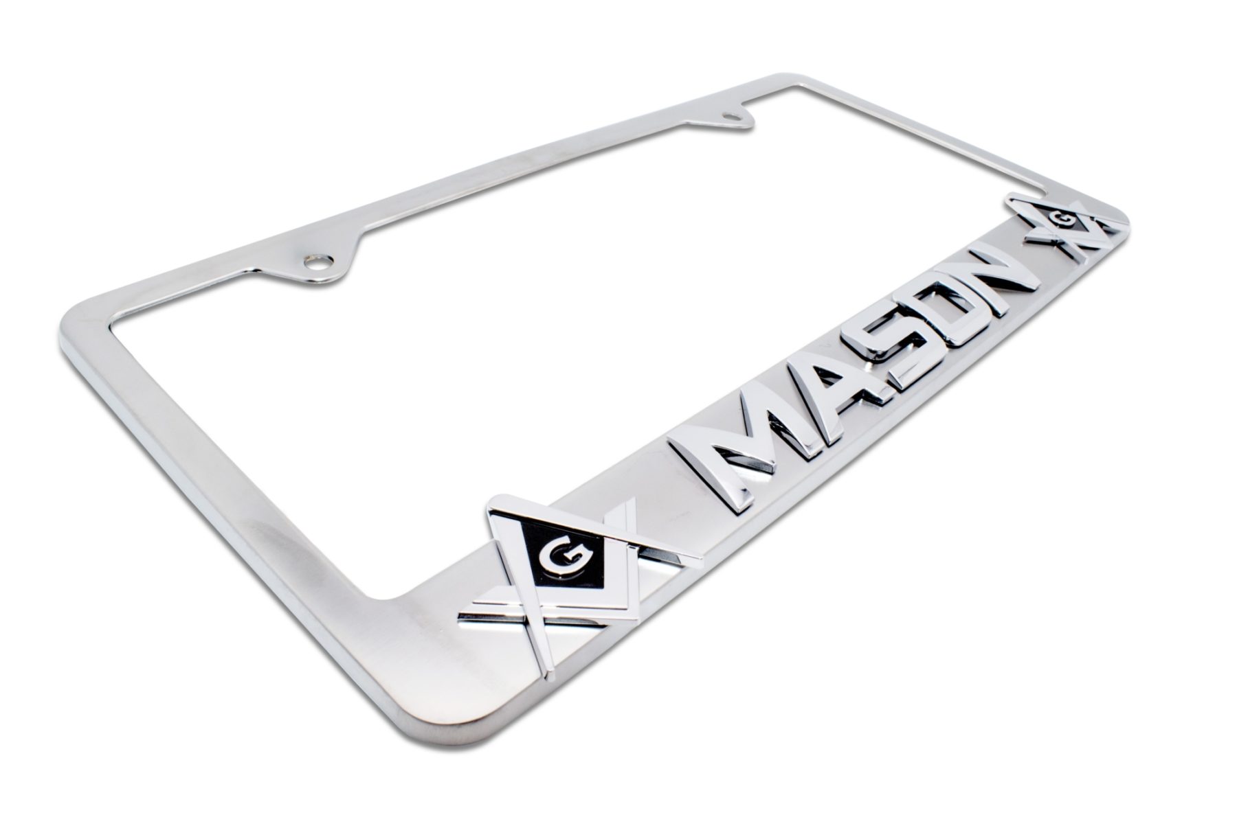 thumbnail interactive-video image 1 of Mirror Mania Custom Personalized Engraved Chrome License Plate Frame – Any Text You Want! 1 of 5