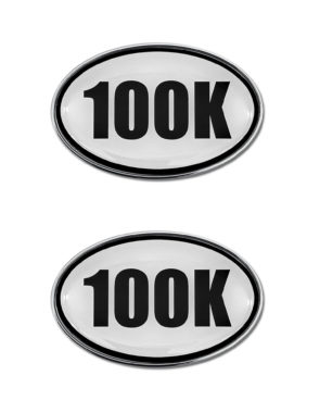 100K Ultra Marathon Chrome Emblem Minis image