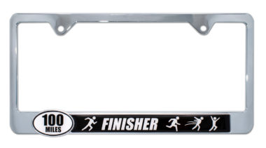 Ultra Marathon 100 Miles Finisher License Plate Frame image