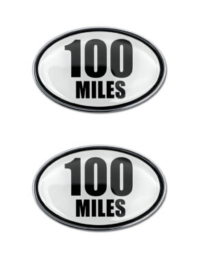 100 Mile Ultra Marathon Chrome Emblem Minis image