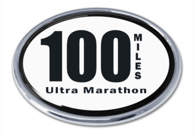 Ultra Marathon 100 Miles Chrome Emblem image