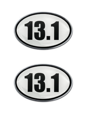 13.1 Half Marathon Chrome Emblem Minis