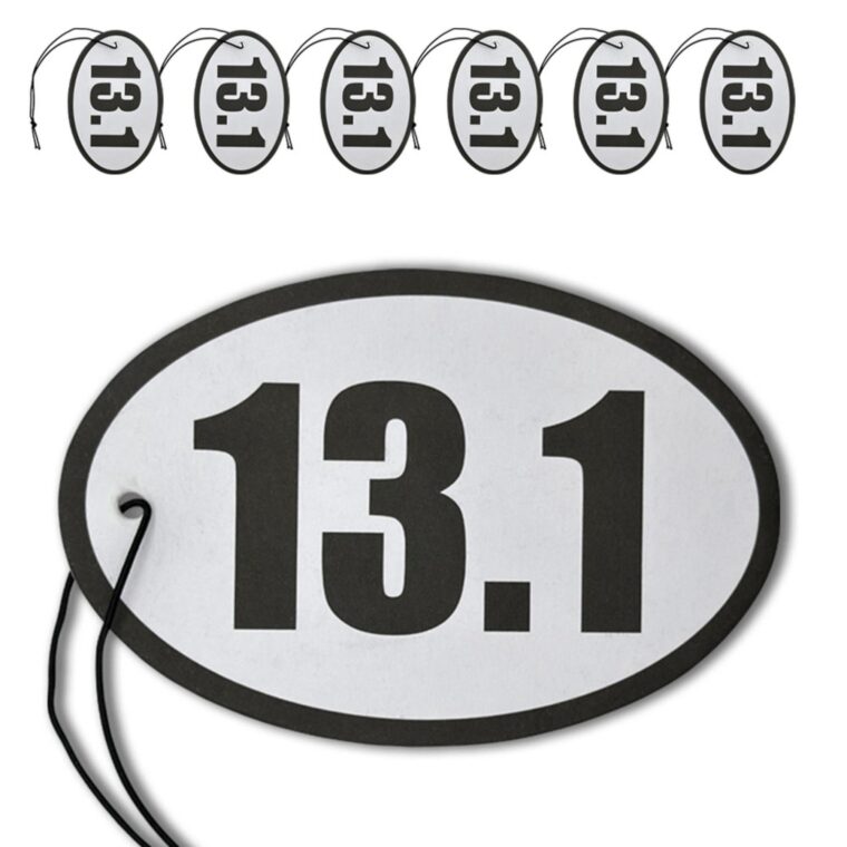 13.1 Half Marathon Air Freshener 6-Pack