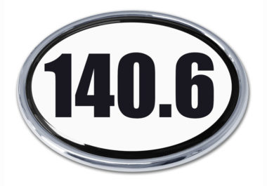 140.6 Triathlon Chrome Emblem