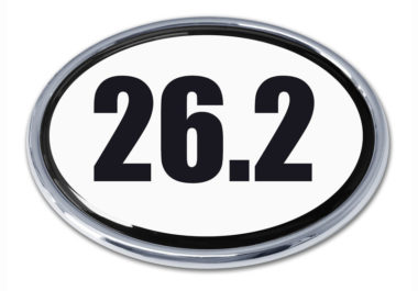 26.2 Marathon Oval Chrome Emblem image