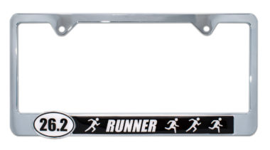 26.2 Marathon Runners License Plate Frame