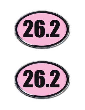 26.2 Marathon Pink Chrome Emblem Minis