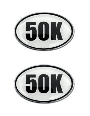 50K Ultra Marathon Chrome Emblem Minis