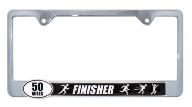 Ultra Marathon 50 Miles Finisher License Plate Frame