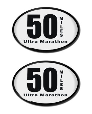 50 Miles Ultra Marathon 3D Decal 2-Pack image