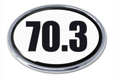 70.3 Triathlon Chrome Emblem