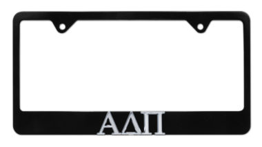Alpha Delta Pi Black License Plate Frame image